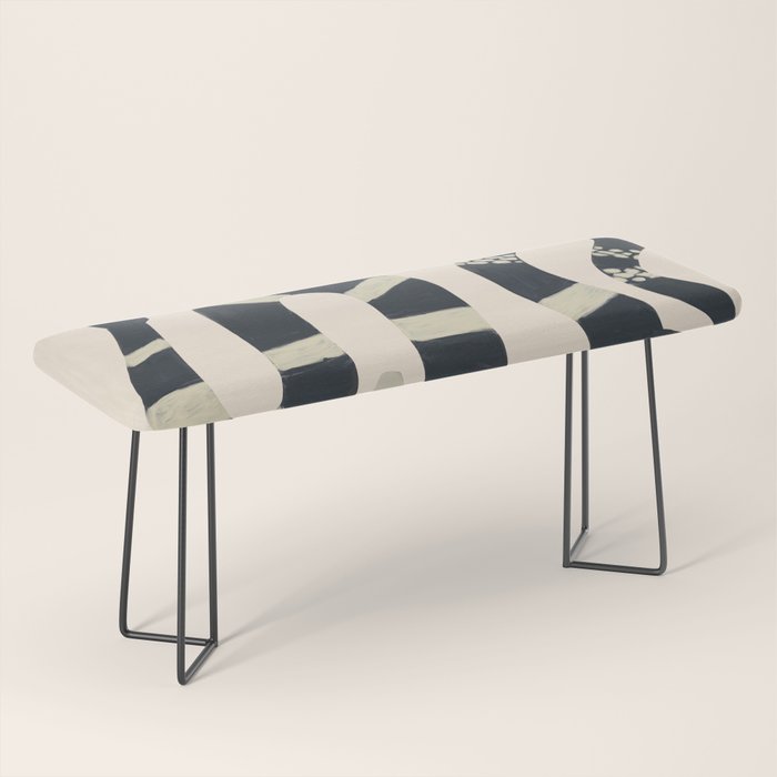 Black and White Snake Bench Gallery Image 1