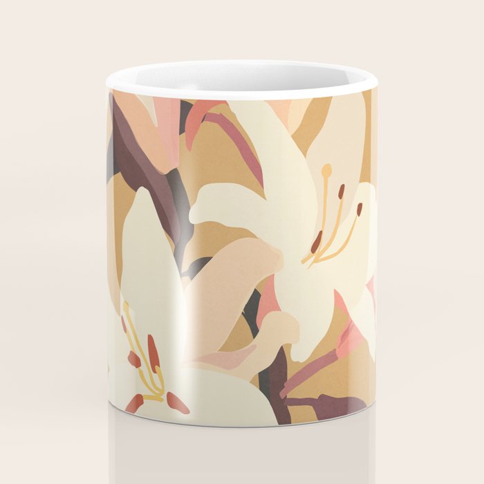 White Lilies Coffee Mug Gallery Image 4