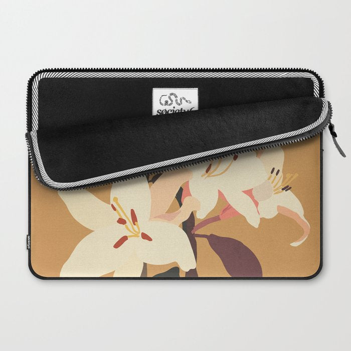 White Lilies Laptop Sleeve Gallery Image 2