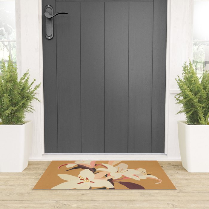 White Lilies Welcome Mat Gallery Image 3
