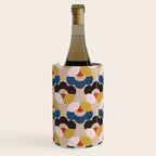 Mod Retro Floral Geometry in Navy Brown and Gold Wine Chiller Gallery Image 1