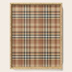 Cozy Autumn Plaid Serving Tray Gallery Image 1