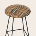 Cozy Autumn Plaid Stool Gallery Image 2
