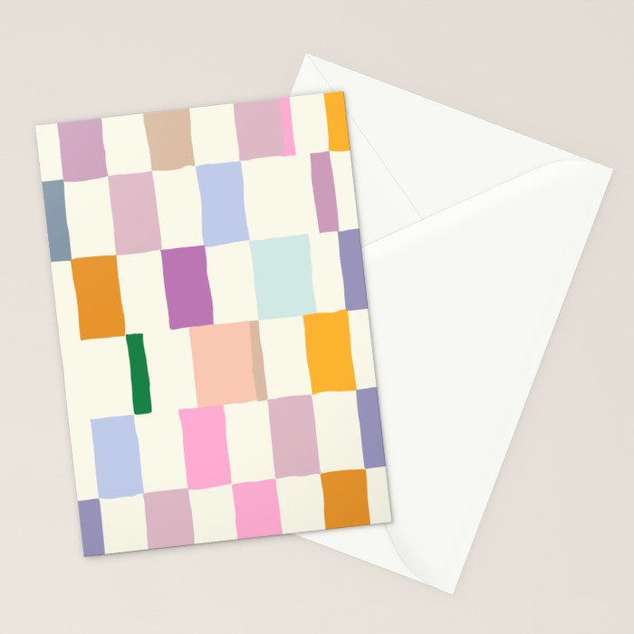 Summer check handdrawn Stationery Card Gallery Image 2