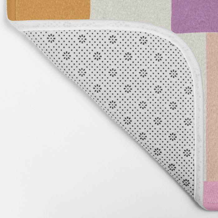Summer check handdrawn Bath Mat Gallery Image 2