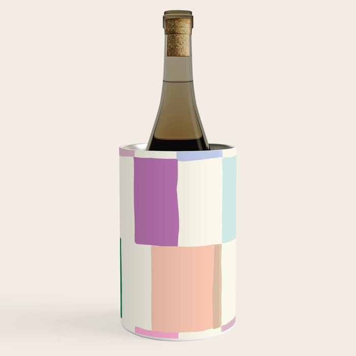 Summer check handdrawn Wine Chiller Gallery Image 1