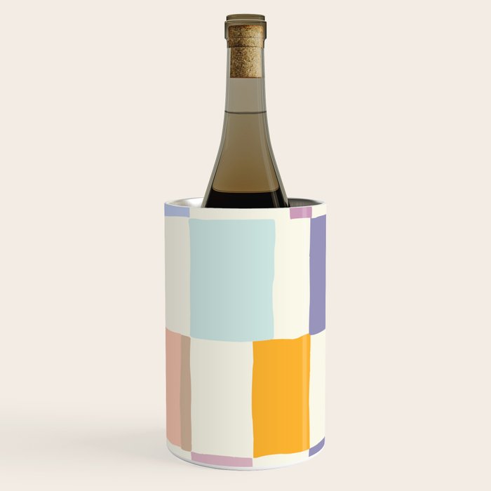 Summer check handdrawn Wine Chiller Gallery Image 3