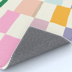 Summer check handdrawn Rug Gallery Image 4