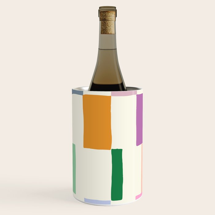 Summer check handdrawn Wine Chiller Gallery Image 2
