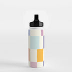 Summer check handdrawn Water Bottle Gallery Image 2