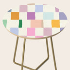 Summer check handdrawn Side Table Gallery Image 2