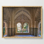 Lindaraja oriel. The Alhambra palace. Granada. Spain. Medium format, Film Serving Tray Gallery Image 1
