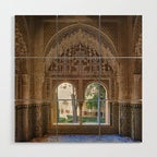 Lindaraja oriel. The Alhambra palace. Granada. Spain. Medium format, Film Wood Wall Art Gallery Image 1