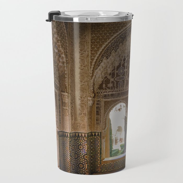 Lindaraja oriel. The Alhambra palace. Granada. Spain. Medium format, Film Travel Mug Gallery Image 3