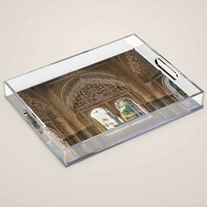 Lindaraja oriel. The Alhambra palace. Granada. Spain. Medium format, Film Acrylic Tray Gallery Image 1