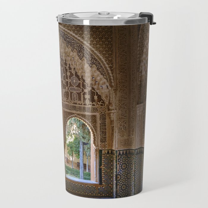 Lindaraja oriel. The Alhambra palace. Granada. Spain. Medium format, Film Travel Mug Gallery Image 2