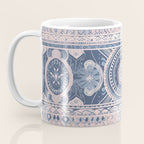 Ancient Pattern (pink & navy) Coffee Mug Gallery Image 3
