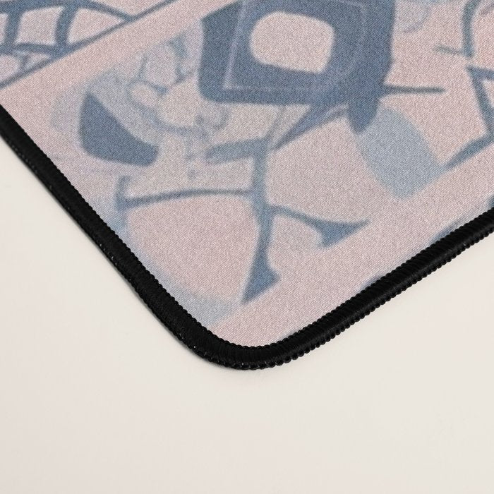 Ancient Pattern (pink & navy) Desk Mat Gallery Image 4