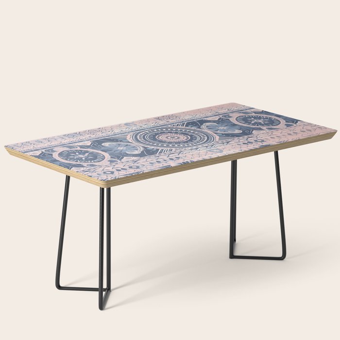 Ancient Pattern (pink & navy) Coffee Table Gallery Image 1
