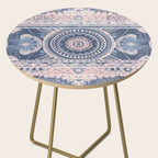 Ancient Pattern (pink & navy) Side Table Gallery Image 2