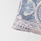 Ancient Pattern (pink & navy) Pillow Sham Gallery Image 4