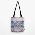 Ancient Pattern (pink & navy) Tote Bag Gallery Image 2
