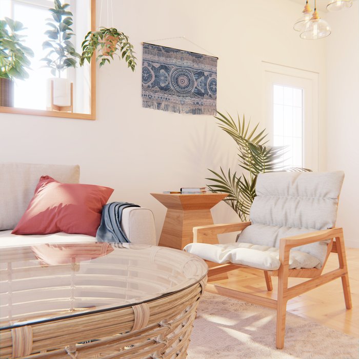 Ancient Pattern (pink & navy) Wall Hanging Gallery Image 2
