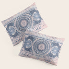 Ancient Pattern (pink & navy) Pillow Sham Gallery Image 3