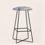 Ancient Pattern (pink & navy) Stool Gallery Image 1