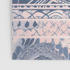 Ancient Pattern (pink & navy) Poster Gallery Image 3