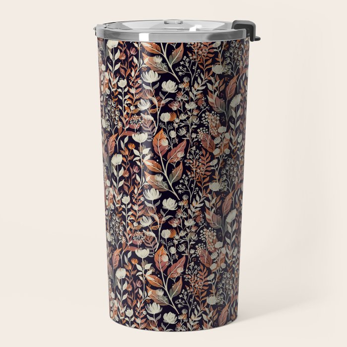 Moody Blooms Ditsy Autumn Travel Mug Gallery Image 2