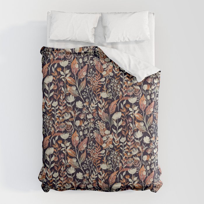 Moody Blooms Ditsy Autumn Duvet Cover