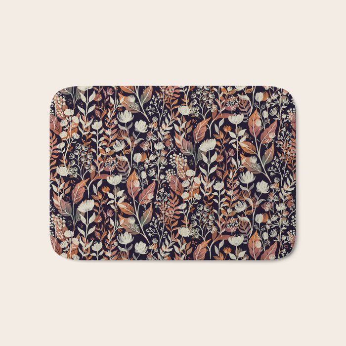 Moody Blooms Ditsy Autumn Bath Mat Gallery Image 1