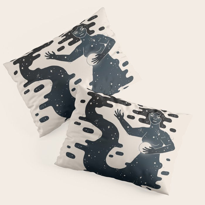 Space Mermaid Pillow Sham Gallery Image 1