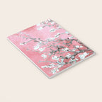 Van Gogh Timeless Almond Blossoms: White Blooms on a Classic Sweet Pink Canvas Notebook Gallery Image 3