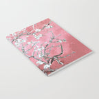 Van Gogh Timeless Almond Blossoms: White Blooms on a Classic Sweet Pink Canvas Notebook Gallery Image 2