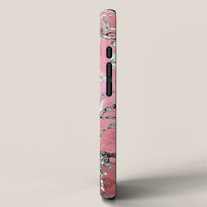 Van Gogh Timeless Almond Blossoms: White Blooms on a Classic Sweet Pink Canvas iPhone Case Gallery Image 2