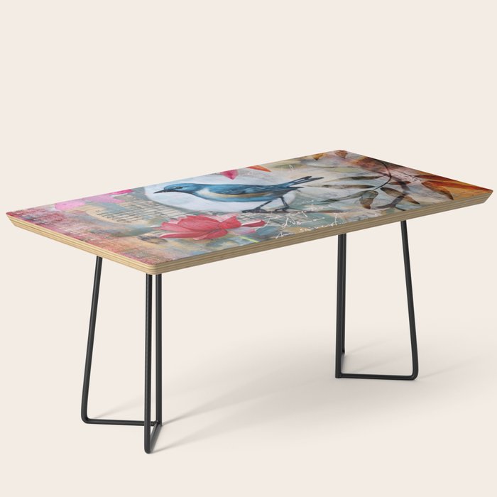 Colorful Bird Garden Indian Summer Flora Coffee Table Gallery Image 1