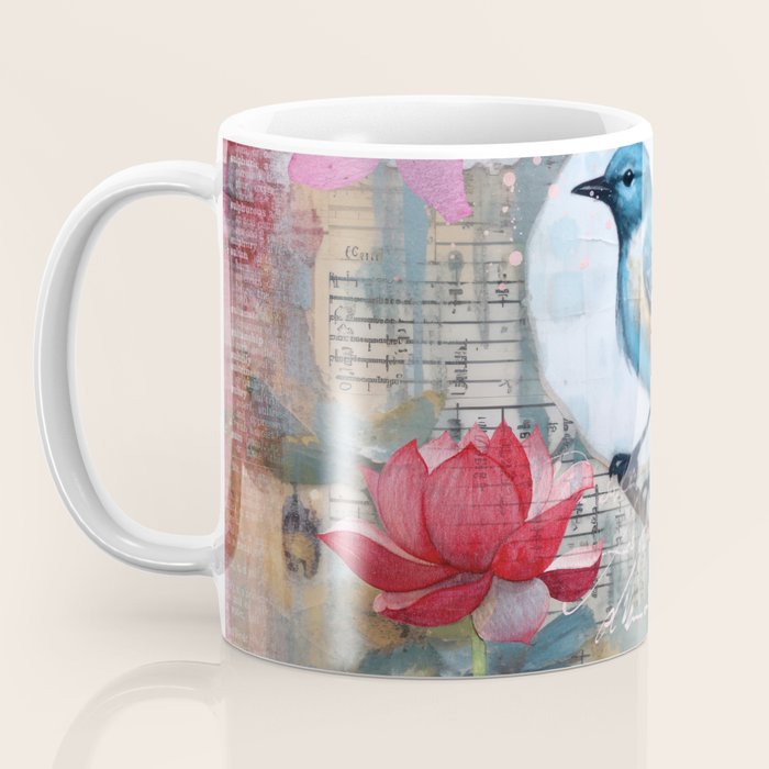 Colorful Bird Garden Indian Summer Flora Coffee Mug Gallery Image 3
