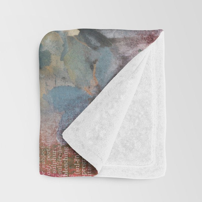 Colorful Bird Garden Indian Summer Flora Throw Blanket Gallery Image 3