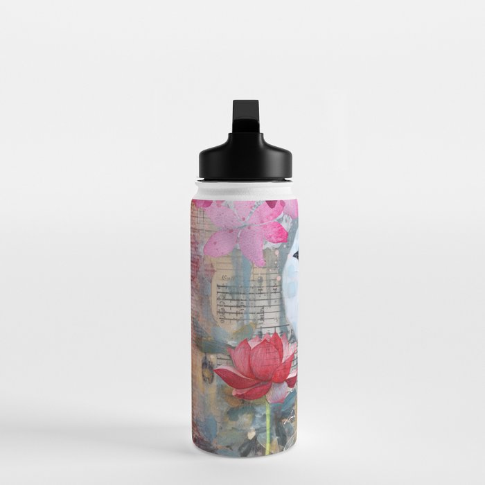 Colorful Bird Garden Indian Summer Flora Water Bottle Gallery Image 3