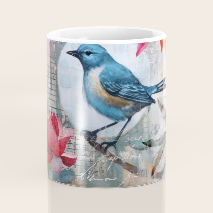 Colorful Bird Garden Indian Summer Flora Coffee Mug Gallery Image 4