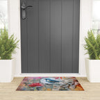 Colorful Bird Garden Indian Summer Flora Welcome Mat Gallery Image 3