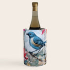 Colorful Bird Garden Indian Summer Flora Wine Chiller Gallery Image 1