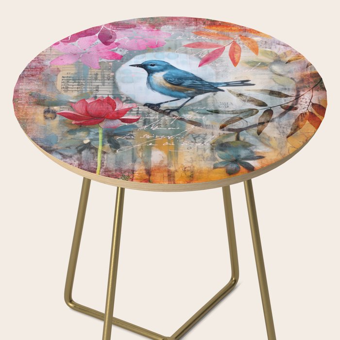 Colorful Bird Garden Indian Summer Flora Side Table Gallery Image 2