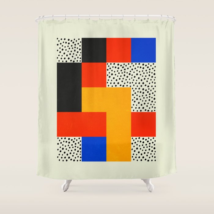 BAUHAUS 01: Exhibition 1923 | Mid Century Series  Shower Curtain Gallery Image 1