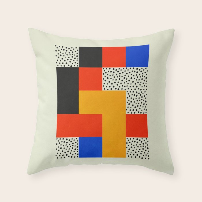 BAUHAUS 01: Exhibition 1923 | Mid Century Series  Throw Pillow Gallery Image 1