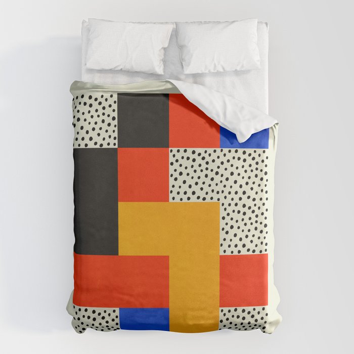 BAUHAUS 01: Exhibition 1923 | Mid Century Series  Duvet Cover Gallery Image 1