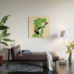 Croco Rock Wood Wall Art Gallery Image 2
