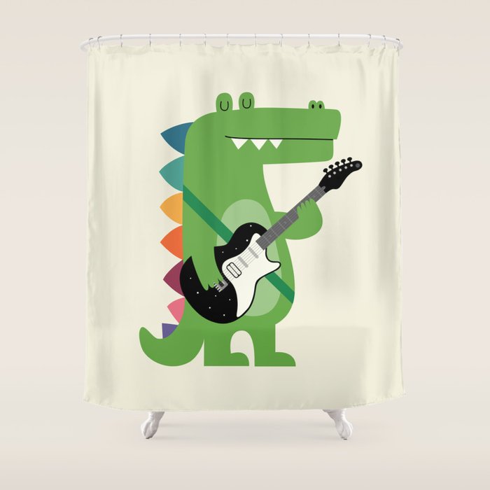Croco Rock Shower Curtain Gallery Image 1